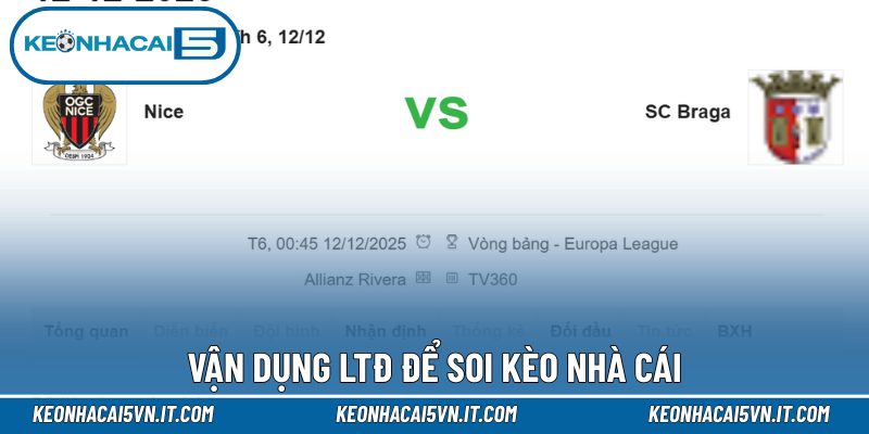 Lịch thi đấu 3 Vận dụng LTĐ để soi kèo nhà cái
