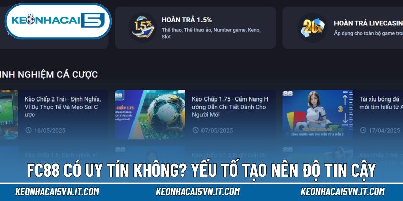 FC88 - Giải Mã Sức Hút Của Nền Tảng Giải Trí Hàng Đầu 2025 3 Khám phá độ uy tín tại nền tảng FC88 hấp dẫn