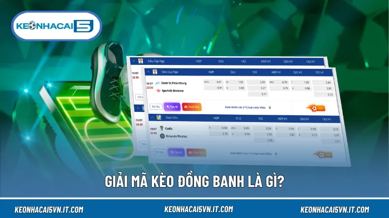 Giải mã kèo đồng banh là gì? Đây là mức tỷ lệ 0, thể hiện hai đội được đánh giá cân bằng trước trận đấu